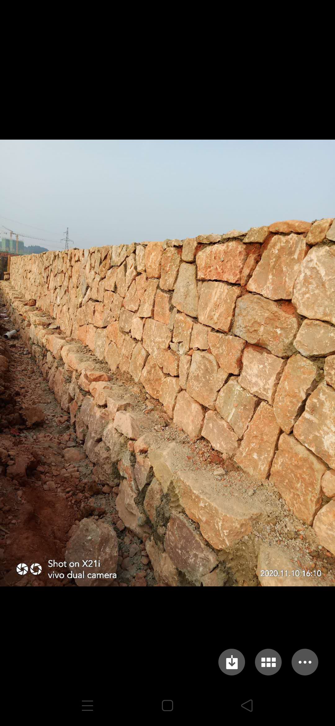 四川德阳德阳湿地公园招堡坎工人