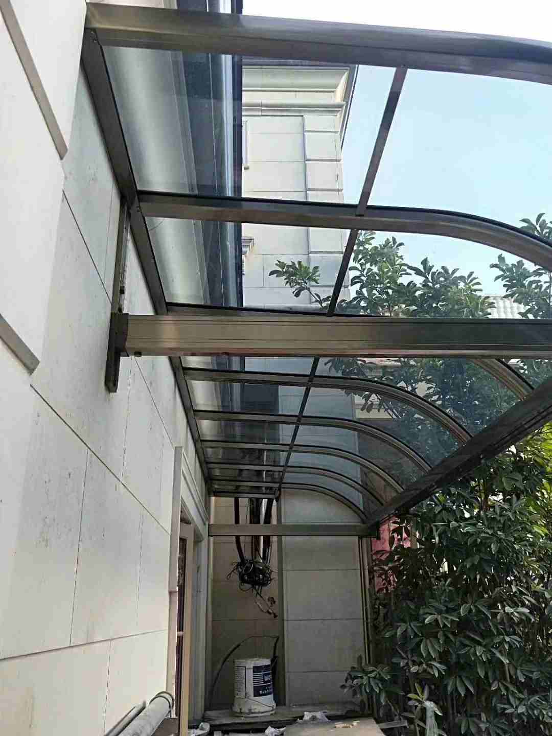 广东广州招安装铝材雨棚,阳光棚