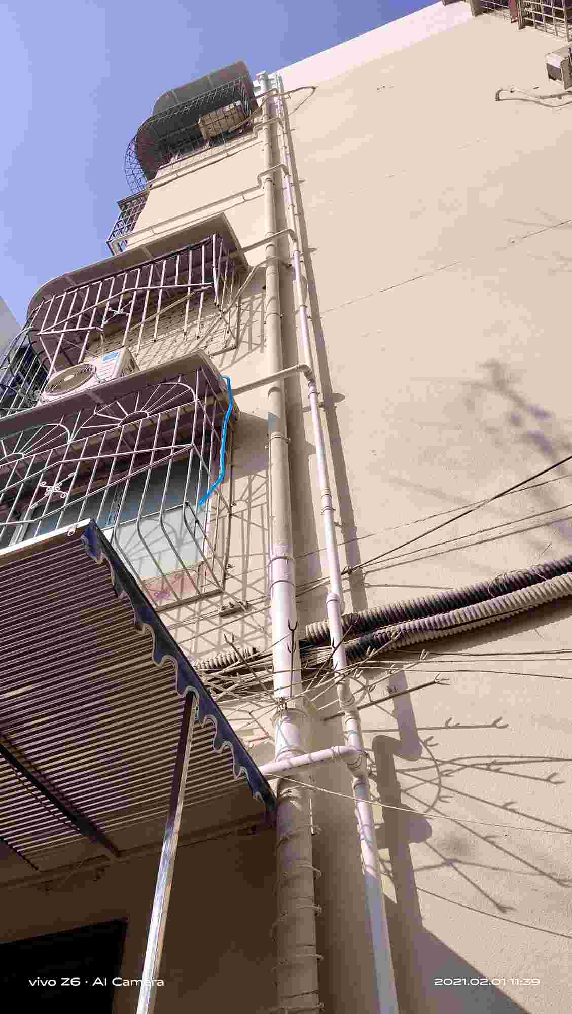 成都金牛区金牛区风貌改造需要空调落水管安装人员2到3人登高