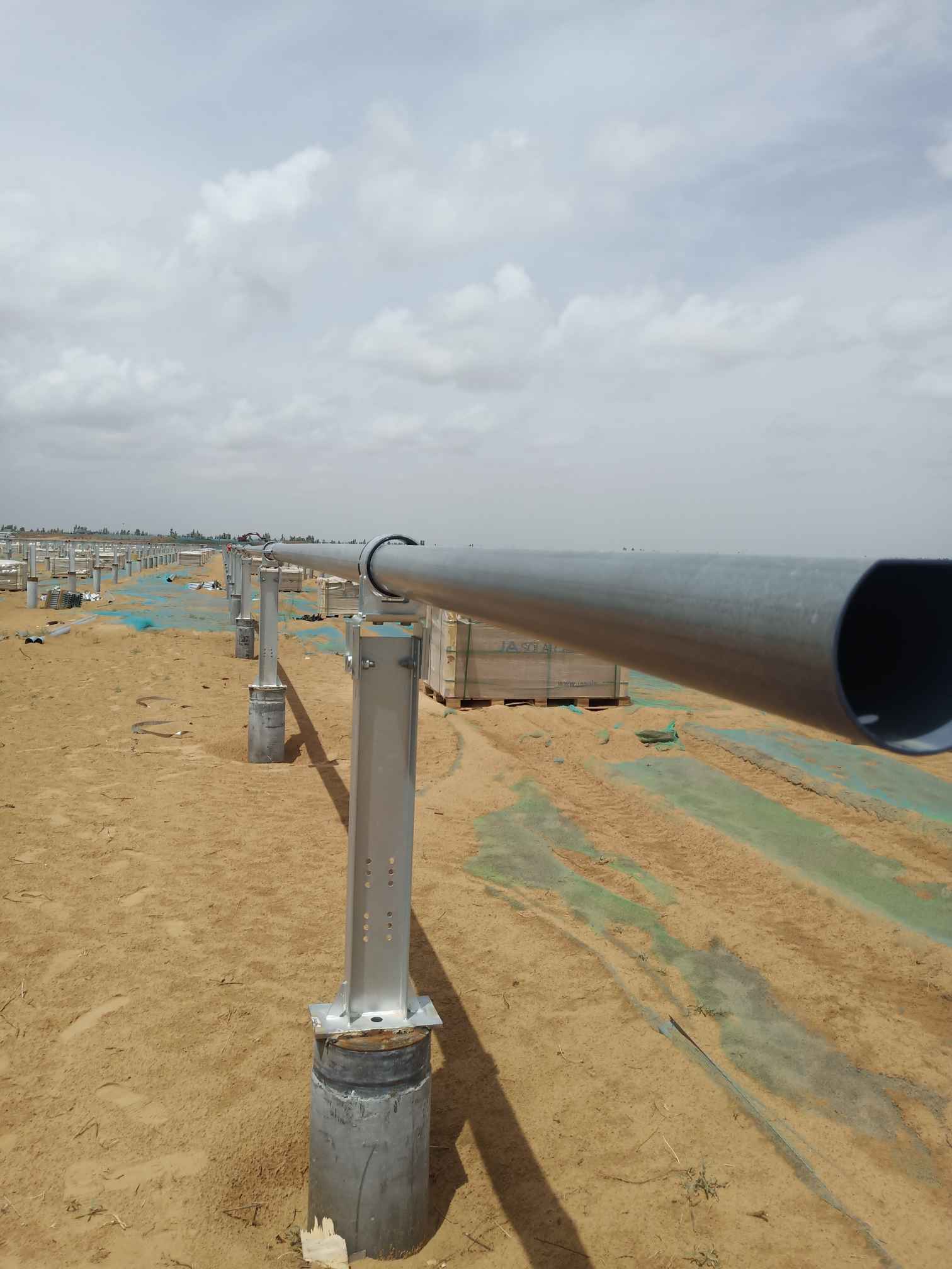 陕西榆林光伏电站焊桩头